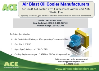 Air Blast Oil Cooler Manufacturers