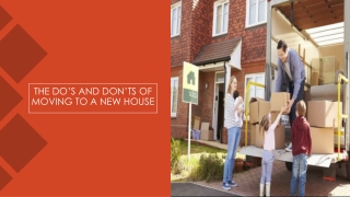 The dos and don'ts of moving house