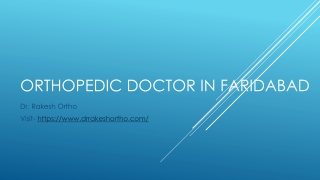 Orthopedic Surgeon in Faridabad