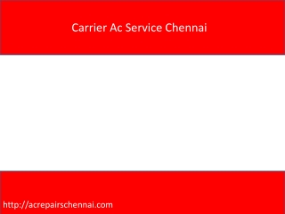 Carrier Ac Service Chennai