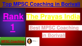 Best MPSC Coaching in Borivali