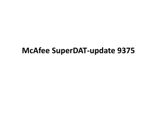 McAfee SuperDAT-update 9375