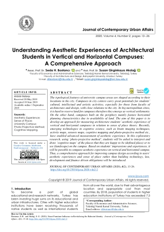 Understanding Aesthetic Experiences of Architectural Students in Vertical and Horizontal Campuses: A Comprehensive Appro