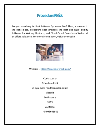 Best Software for Writing Procedures | Procedure Rock
