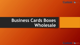 Get Business card boxes at wholesale rate