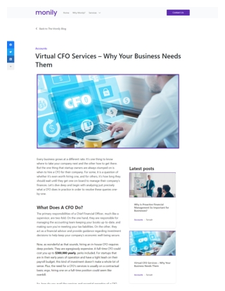 Virtual CFO Services – Why Your Business Needs Them