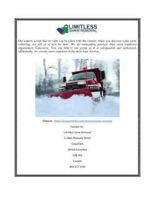 Commercial Snow Removal Companies near Me | Snowlimitless.com