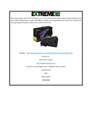 NVIDIA Graphics Cards NZ | Extremepc.co.nz