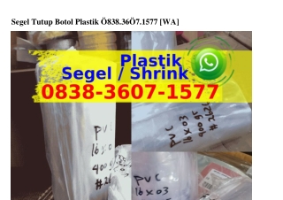 Segel Tutup Botol Plastik O838_36O7_I577{WhatsApp}