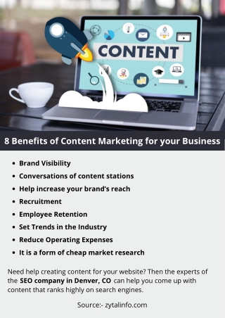 8 Benefits of Content Marketing for your Business