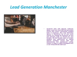 Leads Generation Manchester