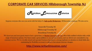 CORPORATE CAR SERVICES Hillsborough Township NJ