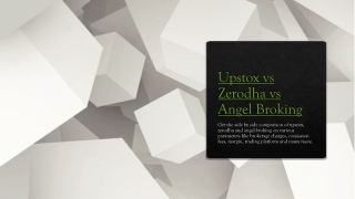 upstox vs zerodha vs angel-broking