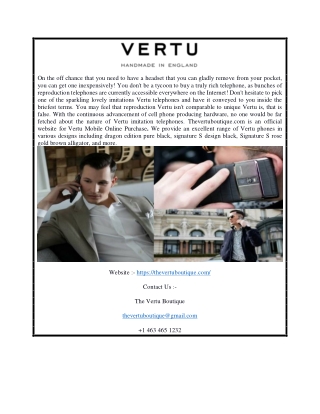 The Vertu Boutique | Thevertuboutique.com