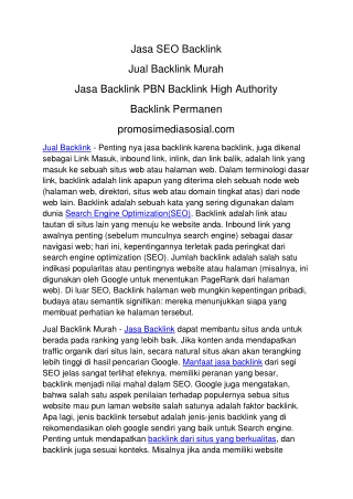 promosimediasosial.com Jasa Backlink Permanen Jual Jasa SEO Backlink