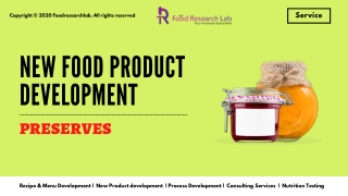 New Preserves product development | Foodresearchlab