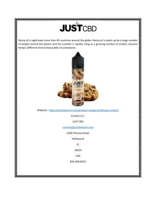 CBD Pain Relief Cream | Justcbdstore.com