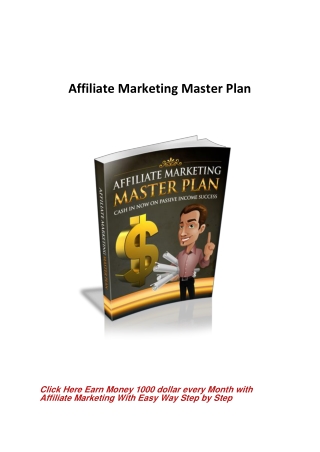 Affiliate Marketing Master Plan Free (Total Free PDF)