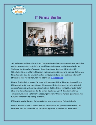 IT Firma Berlin