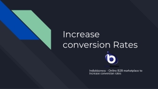 Online B2B Marketplace to Increase Conversion Rates - All Type of Services Sector - IndiaBizzness