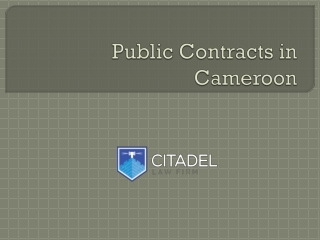 public contact in Cameroon