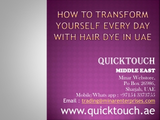 How to Transform Yourself Every Day with Hair Dye in UAE