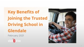 Key Benefits of joining the trusted driving school in Glendale