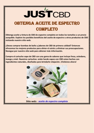 Obtenga aceite de espectro completo