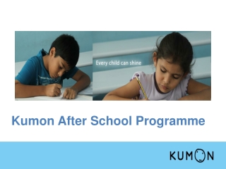 Kumon Maths and English Learning Programme