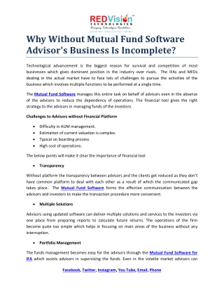 Why Mutual Fund Software Provides Alerts?
