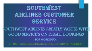 Southwest Airlines Customer Service