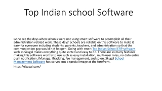 Top Indian school Software