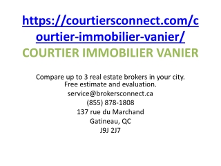 Courtier Immobilier Thurso.