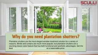 Why you need Plantation Shutters