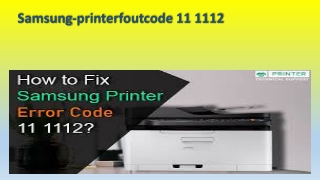 Samsung-printerfoutcode 11 1112