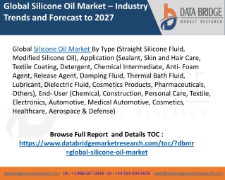 Silicone oil market