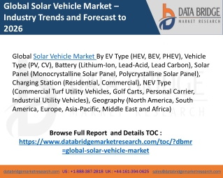 Solar vehicle market