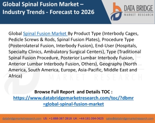 Spinal fusion market