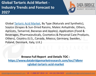 Tartaric acid market