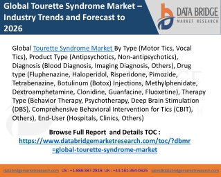 Tourette syndrome market