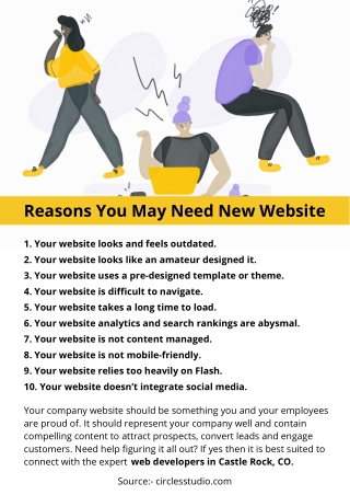 Reasons You May Need New Website