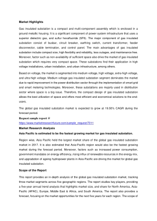 Gas insulated substation Market Research Report- Forecast till 2023