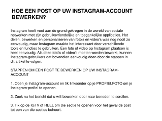 Instagram Klantenservice Nummer