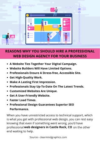 REASONS WHY YOU SHOULD HIRE A PROFESSIONAL WEB DESIGN AGENCY