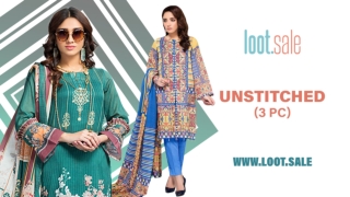 Unstitched Pakistani Lawn Suits & Ladies Dresses