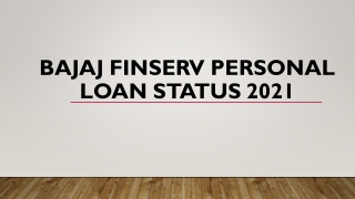 Instantly Check Your Bajaj Finserv Personal Loan Status
