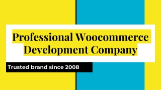 Responsive Woocommerce Website Development Services