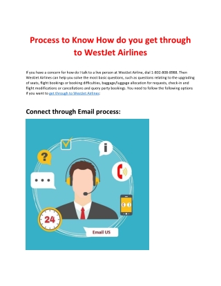 Process to Know How do you get through to WestJet Airlines