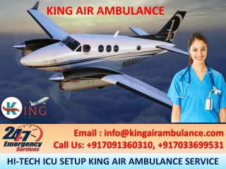 Air Ambulance in Guwahati and Varanasi at Minimum Rate by King Ambulance